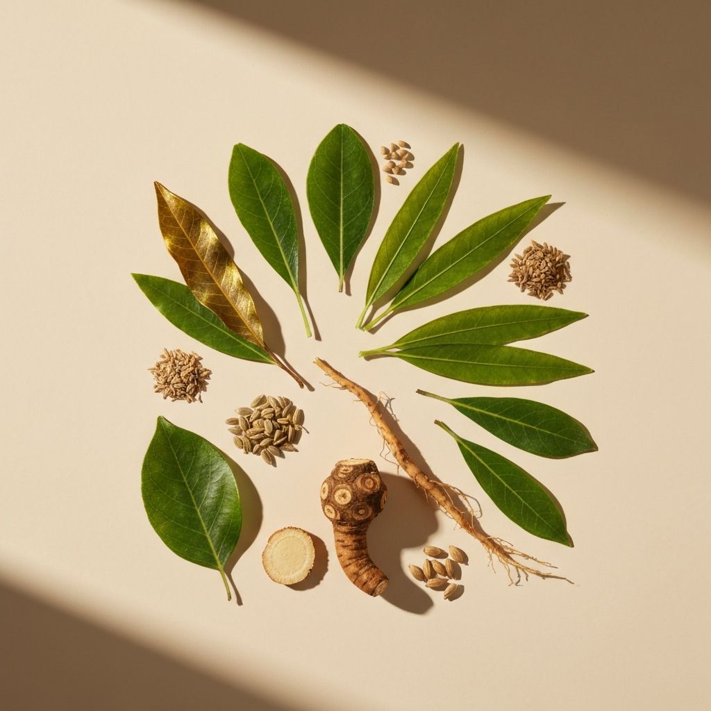 Natürliche pflanzliche Zutaten